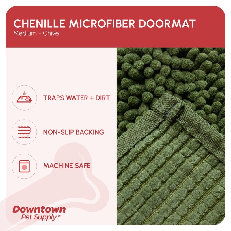 My Doggy Place Dog Mud Mat, 31" x 20" Chive