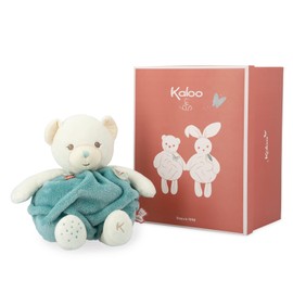 Kaloo - Plume - Bubble of Love Green Bear - 30 cm Cuddly Bear Plush - Large Soft Toy Teddy Bear for Babies - Develops Sense of Touch - Pretty Customisable Gift Box - 0 Months +, K214001