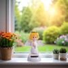 Yellow Solar Powered Bobble Head Toy - Cute Solar Angel