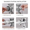 Household Aluminum Alloy Manual Sausage Meat Grinder Pepper Spice Grinding