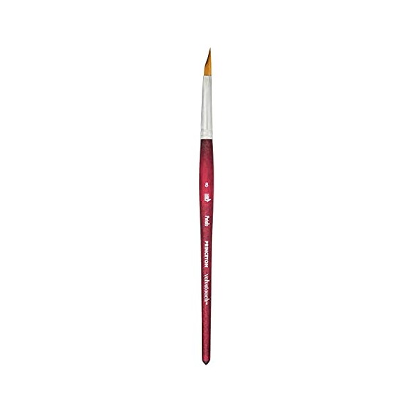 Princeton Velvetouch, Series 3950, Paint Brush for Acrylic, Oil and Watercolor, Petal, 8