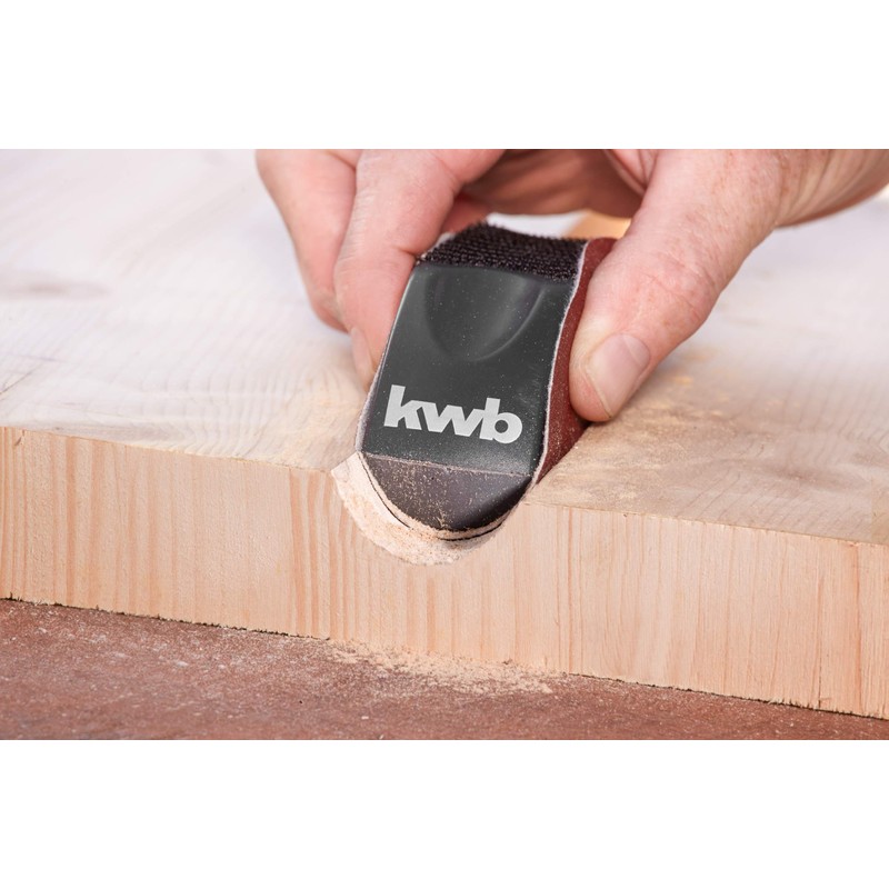 kwb Hand Sanding Block for 125 mm, Including Various Profile
