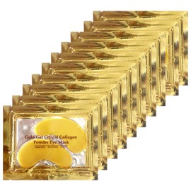 Ruzzut Under Eye Patches - 30 Pairs 24K Gold Collagen Under Eye Mask, Anti Aging Crystal Moisturizing Eye Gel Pads Eye Patches for Reducing Dark Circles, Puffy Eyes & Eye Bags