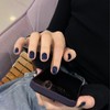 COSMOO 15ml Deep Blue Quick Dry Nail Polish, Black Blue
