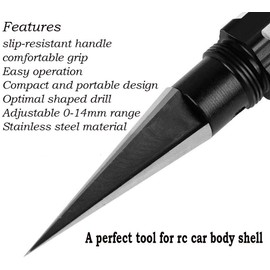 0-14 mm Body Reamer Hole Punch Straight Scissors and Curved Scissors Set Universal Tool for RC Car Body Shell Hobby Tools