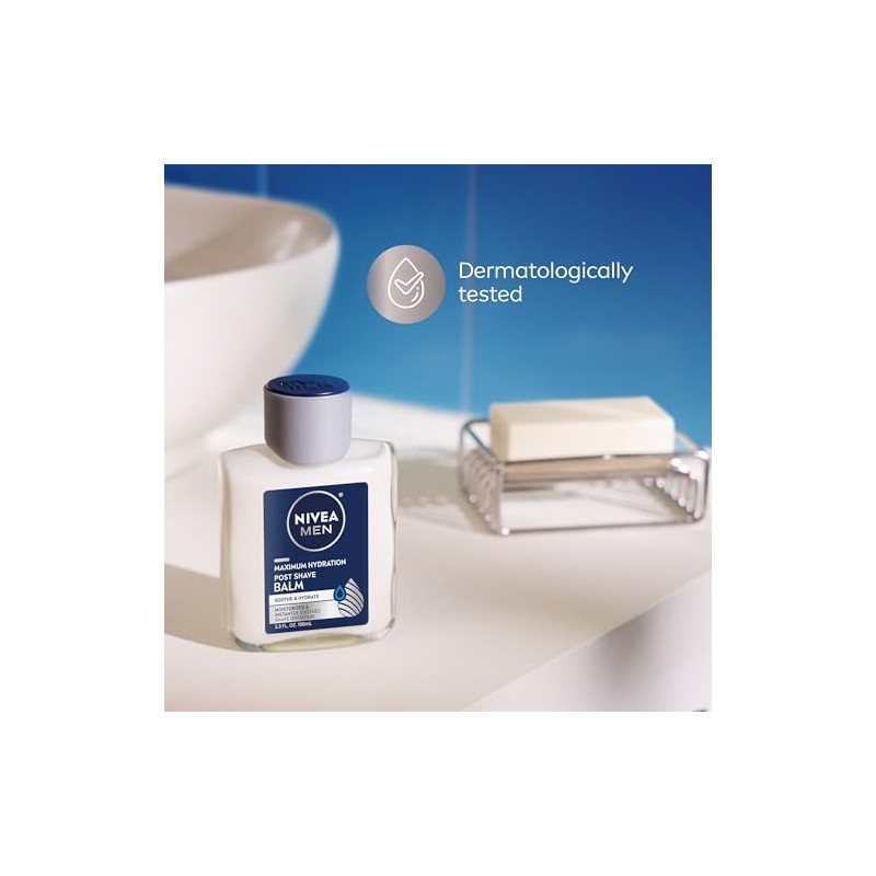 NIVEA FOR MEN Moisturizing Post Shave Balm 3.30 oz (Pack