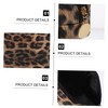 Mikinona 2pcs Leopard Print Cosmetic Bags Toiletry Organizer Travel Makeup