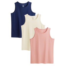 The Essentials Wardrobe Ladies TEW 3 Pack Vest - Navy - Mid - X Large