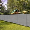 Bynbbur 6'x11'10" Outdoor Privacy Fence with Iron Poles Outdoor Divider