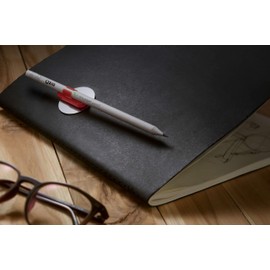 Ozio Magnetic Pen Holder, Refrigerator Pen Holder, Pencil Holder Clip with Magnet, Desk Gadgets, Office Accessories (Total Black)