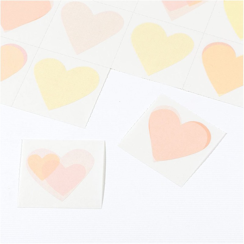 ミドリ カラーシキシヨウシール ハートガラ