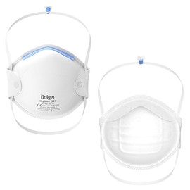 Dräger X-plore 1320 FFP2 Respirator Mask, Mouth Guard as Effective Filter Against Fine Dust and Particles, Pack of 20 Breathing Masks in Universal Size
