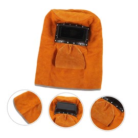 COHEALI Welding Helmet Mask with Lens Adjustable Cowhide Shield for Eye Protection Automatic Darkening Welding Gear Durable Design for Professional Use for Safety