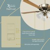TOPGREENER Kalide Light Switch and 3-Speed Ceiling Fan Control Combo,