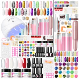 Acrylic Nail Kit for Beginners with Everything Drill and Light