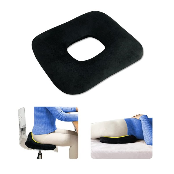 Hemorrhoid Pillow Donut Butt Pillows for Sitting after Surgery Pressure Ulcer Bed Sore Cushions for Butt Medical Seat Cushion Pregnancy Postpartum Decubitus Perineal Tailbone Pain Doughnut Chair Pads