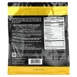 California Gold Nutrition Muy Vainilla Proteína de Suero Aislada Bovina 5 lb NUEVO.