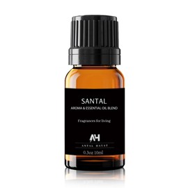 Santal Diffuser Oil 10ml – Luxury Hotel Scent for Home – Sandalwood, Leather & Cedar – Essential Oil Blend Inspired by Santal Perfume – Aroma Oil for Diffuser & HVAC