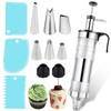 Leikurvo Siringa per torte, in acciaio inox, con 6 beccucci,