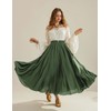 Scarlet Darkness Women Casual Maxi Skirt Flowy Bohemian Renaissance Long