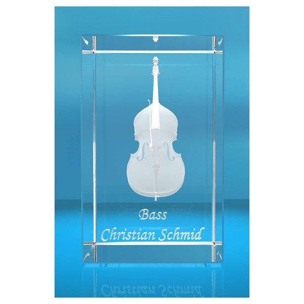 VIP-LASER 3D Glass Cuboid | Double Bass | Bass with