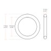 sourcing map Pack of 1 O-Rings Rubber Rings Metric Nitrile