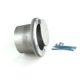 Revonobi 4" Garage Door Exhaust Port for 3" Thick Doors - Non Latching, Silver, Rubber, Silicone