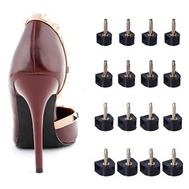 Doyeemei Shoe Heel Repair Nails, Shoe Tips, 8 Pairs Sole Repair Kit, Anti-Slip, Top Lift, For High Heels, For Women Heels, High Heels, For Shoe Stores, Replacement (9mm x 10mm, 10mm x 11mm, 11mm x