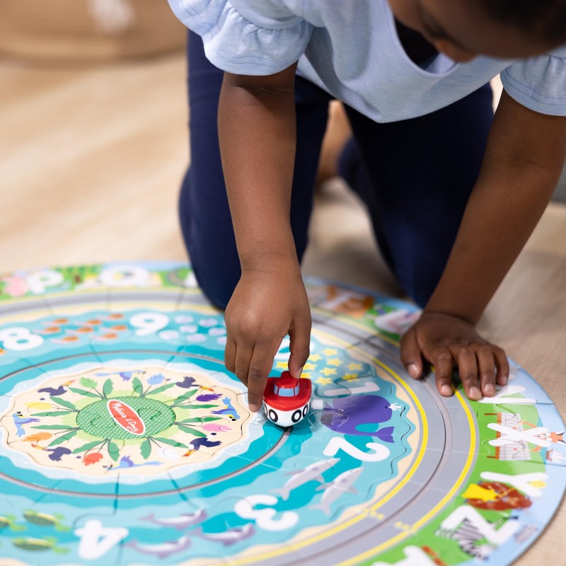 Melissa & Doug Round the Shore Tracks Cardboard Jigsaw Floor