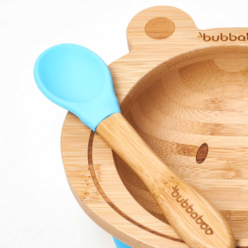 Bubba Boo Bamboo Bowl and Spoon Set Baby Suction Bowl