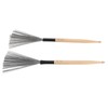 2PCS Drum Brush Double Headed Dual Purpose Maple Drumstick Rubber