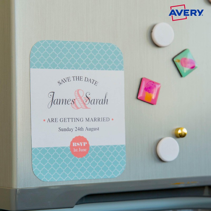 Avery A4 Magnet Sheets for Inkjet Printers - Fridge Magnets
