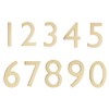 Architectural Mailboxes 3582PB-0 4 inch Solid Floating House Number, Polished
