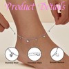 Laopipfu 1 Adjustable Waterproof Anklet For Women, 316L Stainless Steel