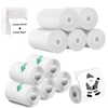5 Rolls Thermal Printer Paper & 5 Rolls Self-adhesive Stickers,