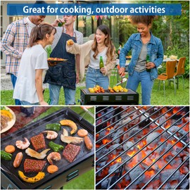 Sondiko Dual Flame Mode Butane Torch Head S516, Professional Grilling Tool with Adjustable Flame, Reverse Use for Soldering, Charcoal&Campfire Torch Lighter, Red and White(Fuel Not Included)