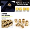 Canitu 350Pcs Threaded Inserts,M2/M2.5/M3/M4/M5/M6 Female Thread Metric Knurled Nuts Assortment