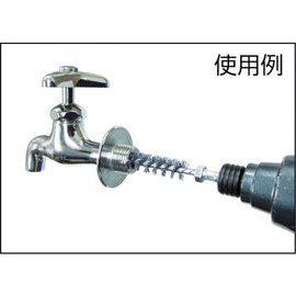 TRUSCO TB-6803 Hexagonal Shaft Screw Brush Wire Φ0.6 inches (16 mm) Wire Diameter 0.2 inches (0.2 mm)