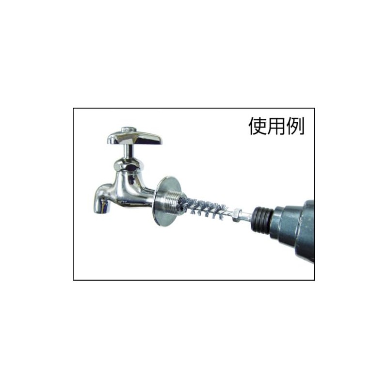 TRUSCO TB-6803 Hexagonal Shaft Screw Brush Wire Φ0.6 inches (16