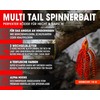 Wild Devil Baits Multi Tail Spinner Bait Artificial Bait Spin