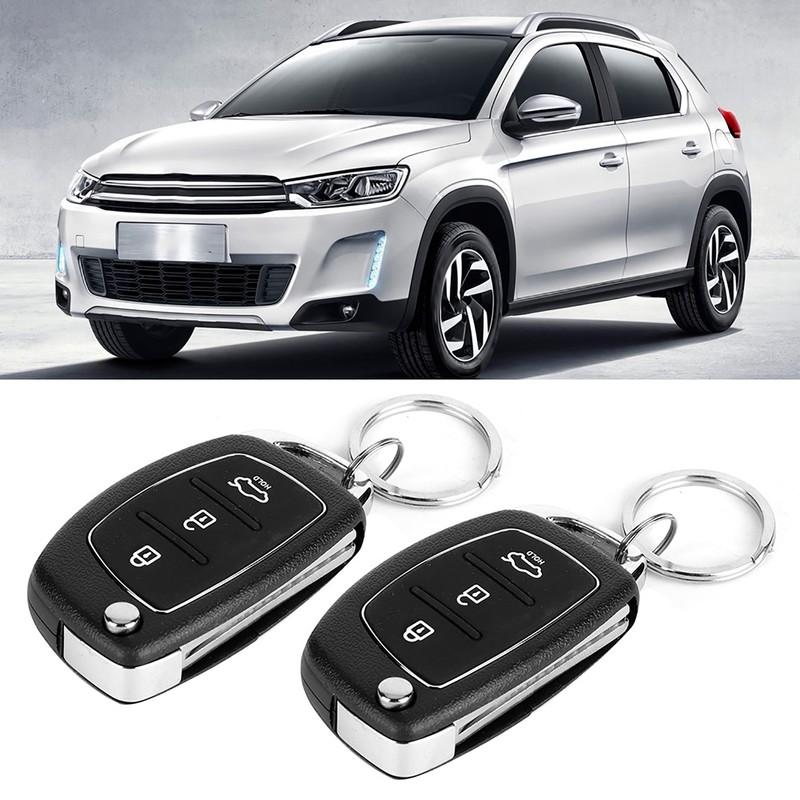 Car Security System 3 Buttons Keyless Central Lock Keyless Entry