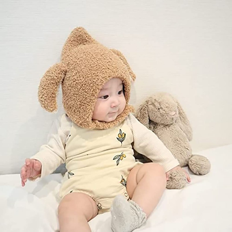 SEIWARAKU Knit Hat, Baby Hat, Rabbit with Ears, For Babies,