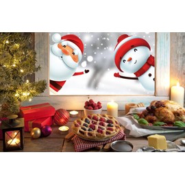 130PCS Christmas decoratives Window Stickers, Holiday Snowflake Santa Claus Reindeer Stickers