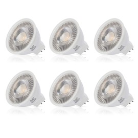 Simba Lighting LED MR16 3.5W 12V Light Bulb (6 Pack) 20W Halogen Spotlight Replacement for Landscape, Accent, Track Lights, Desk Lamps, BAB C, GU5.3 Bipin Base, 5000K Daylight, Not Dimmable