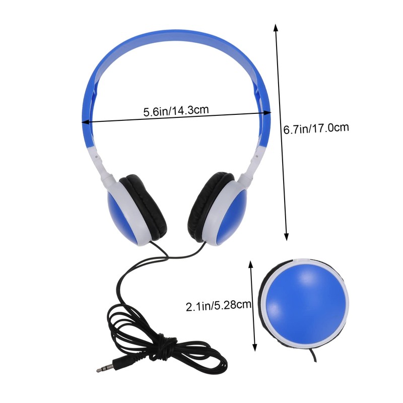 TEHAUX 1pc Foldable Headset Lightweight Ear Headphones for School Music