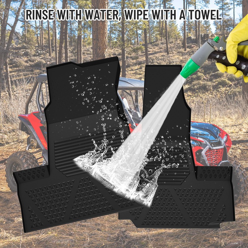 SAUTVS Front Floor Mats for Honda Talon 1000X-4 1000R-4 1000XS-4