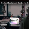 Podcast Equipment Bundle for 2, Streaming Audio Interface with 5