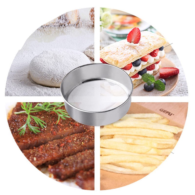 Flour Sieve Diameter, Stainless Steel Powder Sieve, Fine Mesh Sieve