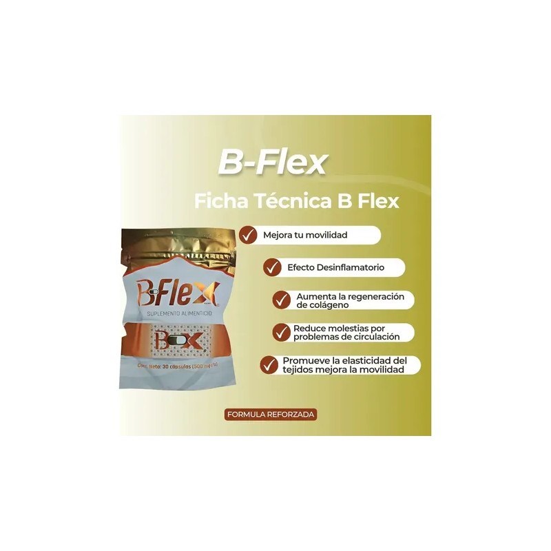 3 Bolsa Ultradvance B-flex 30 Caps 500 Mg Complejo B