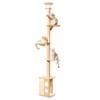 MEWOOFUN Floor to Ceiling Cat Tree, Tall Cat Tree for